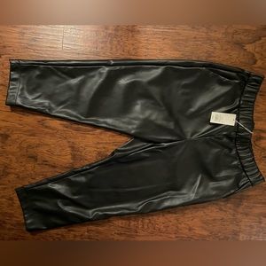 Faux Black Leather Pants - size XL never been worn with tags.